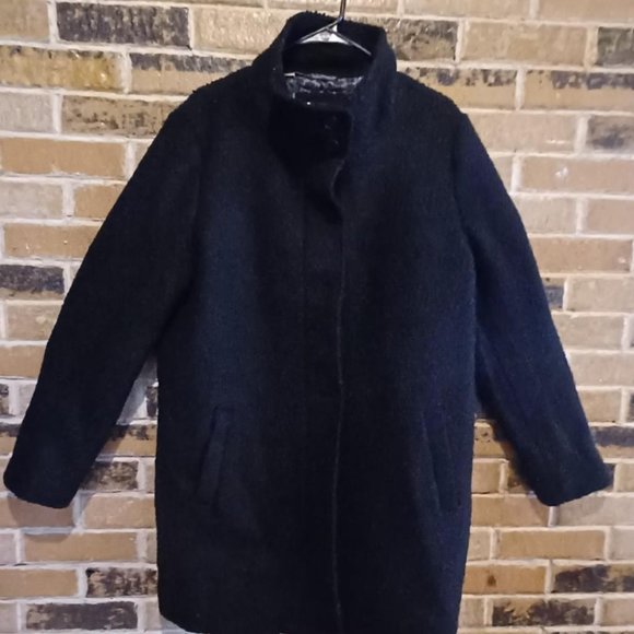 NWT Fat Boy Black Betty Boucle Wool Coat